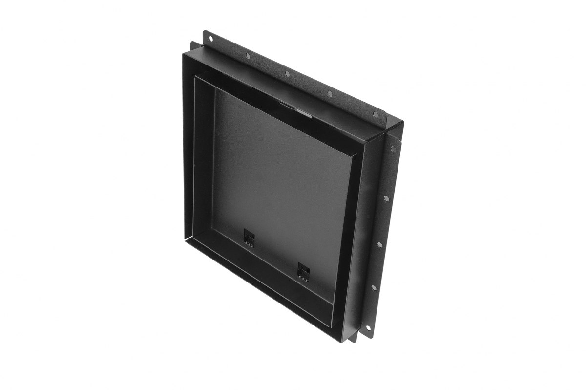 Теневой диффузор под плитку FoZa 207х207 с вентилятором на шарикоподшипнике 100СНК, обратный клапан, таймер+датчик влажности, черная, 100мм