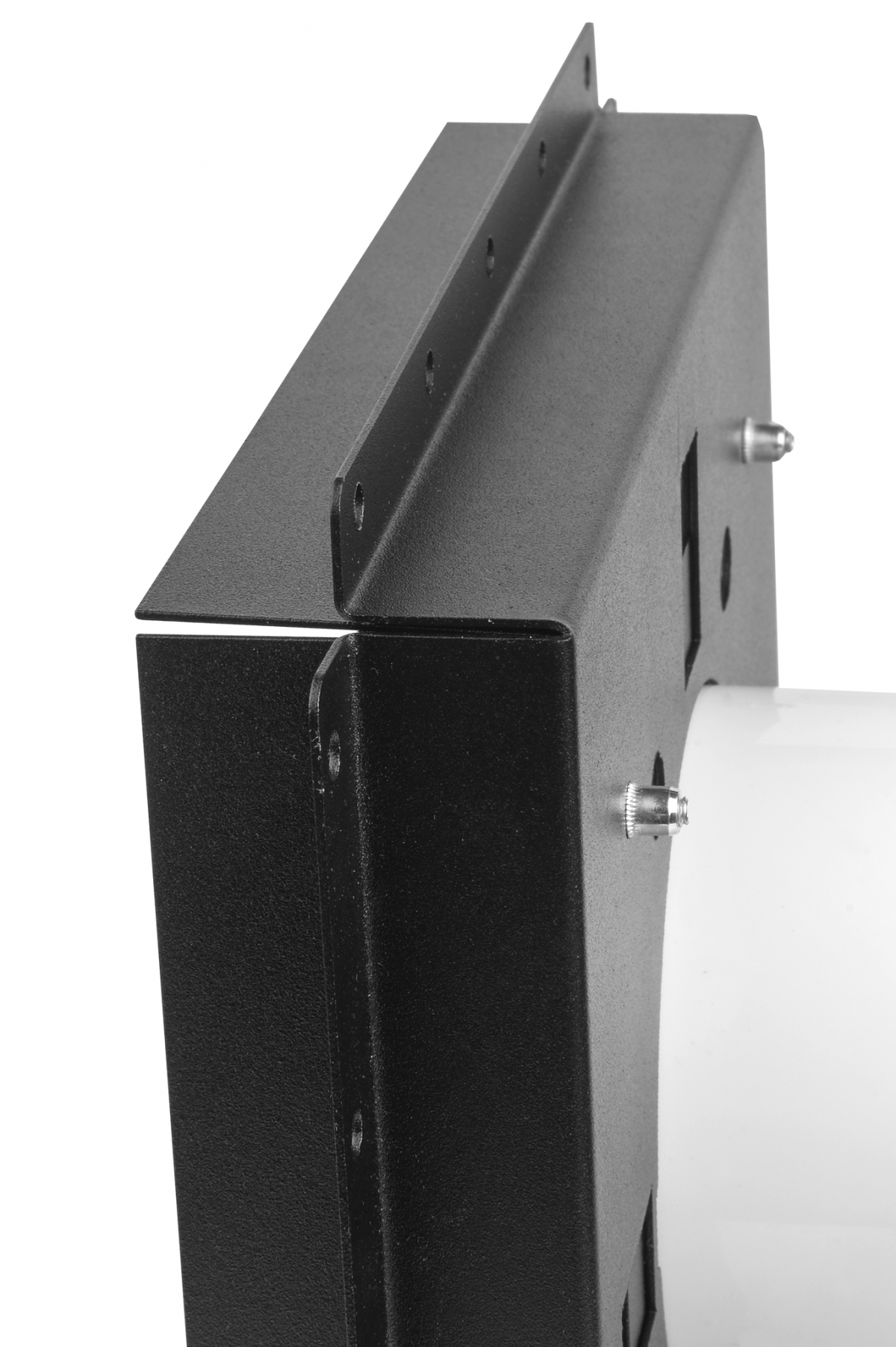 Теневой диффузор под плитку FoZa 207х207 с вентилятором на шарикоподшипнике 100СНК, обратный клапан, таймер+датчик влажности, черная, 100мм