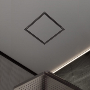 Диффузор под покраску скрытого монтажа SECRET SOFT FRAME D160мм